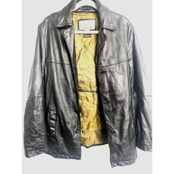 Wilsons Leather Y2K Men Polished Thinsulate Outerwear Quilted Lining Jacket S - Picture 2 of 8